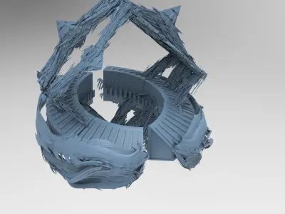 Deep Sea squid tower 6 3D model