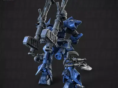 MS-08 Campfire Poseable set 150mm 3D print model