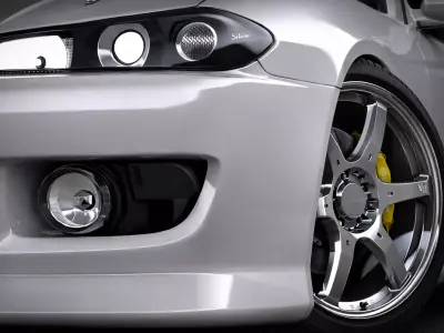 Nissan Silvia spec-R S15 Tuned 3D model
