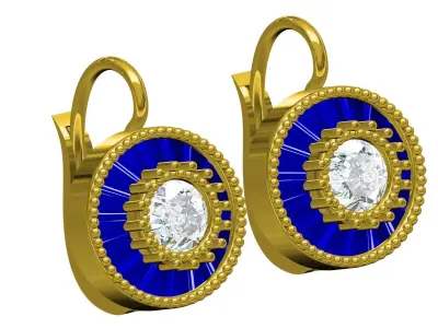Beautiful Small Size Earring 3D print model