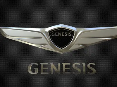 genesis logo 3D model