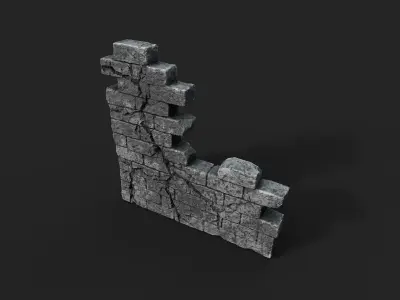 Old Ruin 8 Low-poly 3D model