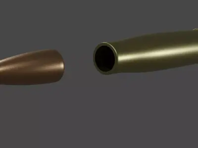 Bullet 3D Model Low-poly 3D model