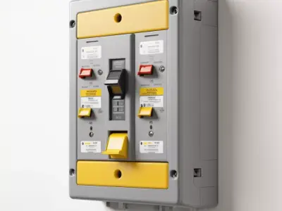 Industrial Electrical Control Panel 3D model