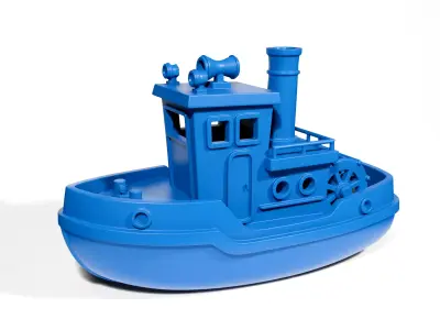 Toy steamboat 3D print model
