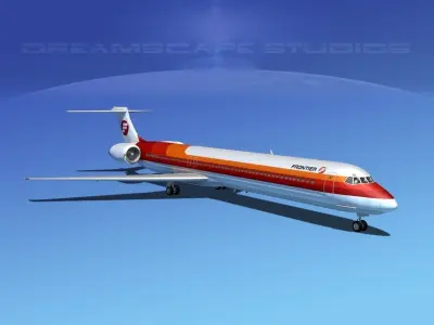 McDonnell Douglas MD80 Frontier 3D model