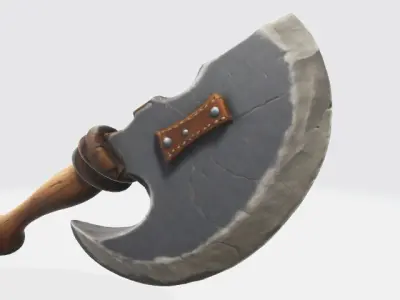 Lowpoly axe Low-poly 3D model
