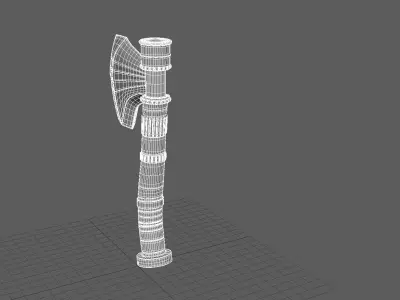 Battle Axe Perfect for Knights Soldiers  Free low-poly 3D model