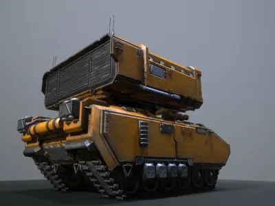 Zulu - 9 Heavy missle laser carrier Low-poly 3D model