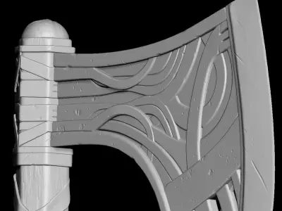 Fantasy Axe 3D model purchase