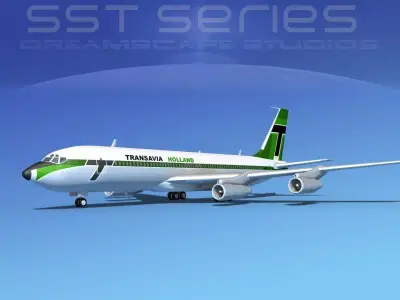 Boeing 707-320 SS Transavia 3D model