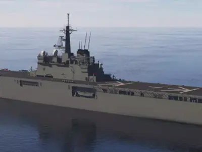 Japan Maritime Self-Defense Force LST-4002 Shimokita update 3D model
