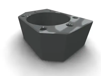 DSG40H metal plate with holes 3D model