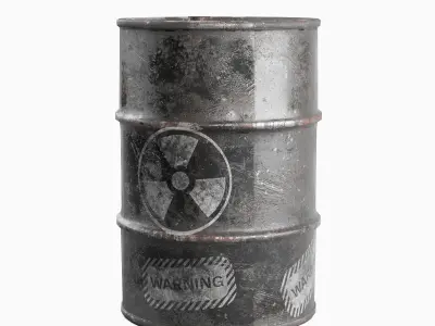 Nuclear Barrel 06 Low-poly 3D model