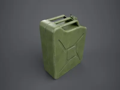 Jerry Can Low-poly 3D model get