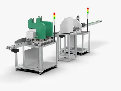 Automatic Riveting Inkjet Pad Printing Machine 3D model