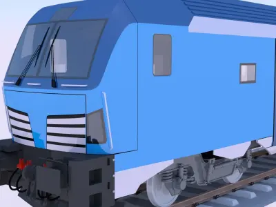 Siemens Vectrain and DB ICE coaches 3D Model Pack