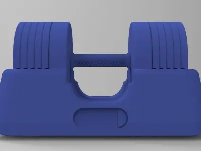 Adjustable dumbbell 3D model buy