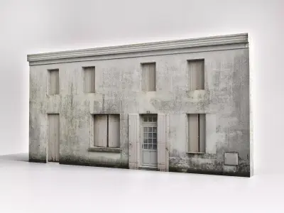 Old House - Building Realistic Asset Free low-poly 3D model