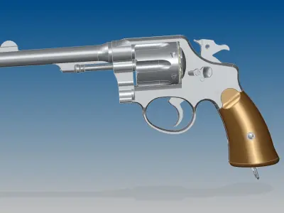 M1917 revolver 3D model purchase