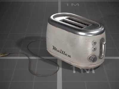 Used Vintage Toasters Low-poly 3D model