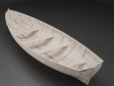 Row boat 3D model