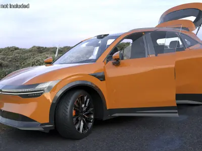  Zeekr 7X Luxury Sunset Orange SUV 