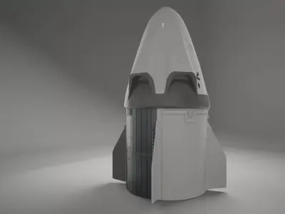 space ship 3D model 15