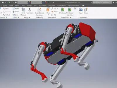 Mechanical Dog Robot 3D model
