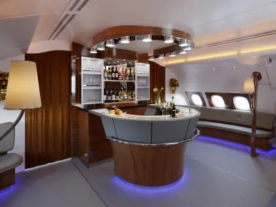 Airbus A380 800 Upper Deck Emirates 3D model