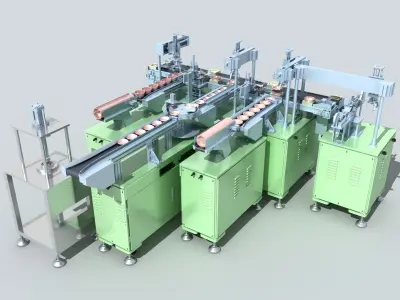 Industrial Equipment 10 - Aluminum Foil Cup Packaging  3D model
