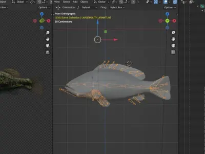 Lowpoly Largemouth Bass Low-poly 3D model