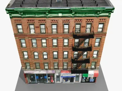 Realistic New York Buildings Game Collection 3D model