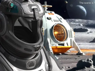  Sci-Fi Spacesuit Empty 