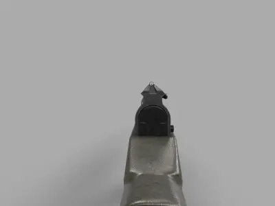 FDE SKS Rifle Low-poly 3D model