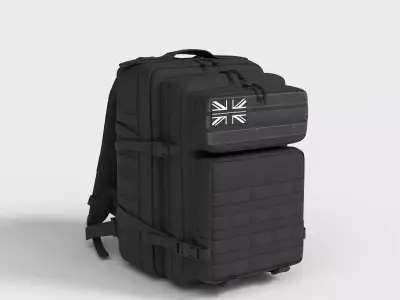 TACTICAL MILITARY BACKPACK 3D model