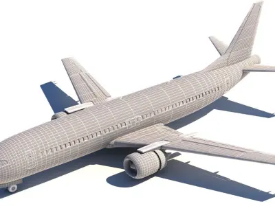 737 400 Cuttout 3D model