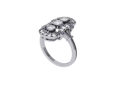 Wedding Ring  3D print model 161