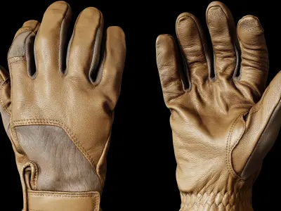 Tactical Gloves 049 Low-poly 3D model