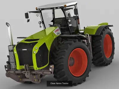 11 Tractors collection 3D Model Pack