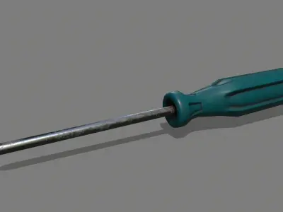 screwdriver Low-poly 3D model 18