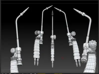 Welding Torch Low-poly 3D model