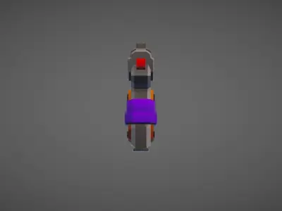 Pistol Low-poly 3D model shop
