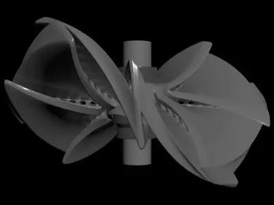 Z-Wavelet - Hollow Butterfly Prop - Concept Design 3D model