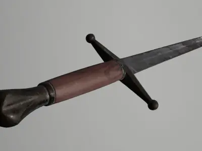 3D Sword old Free low-poly 3D model