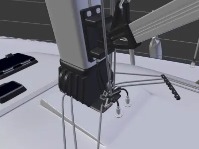 Detailed Sailing Ship 3D model