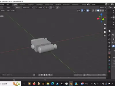 Spaceship Free low-poly 3D model purchase