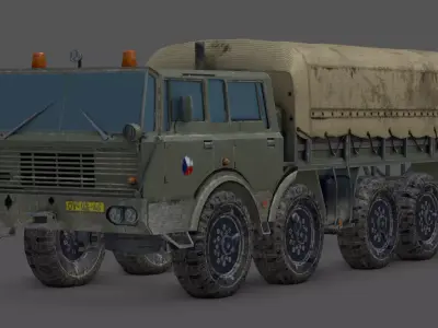 Tatra 813 8x8 Koloss Heavy Truck 3D Model Low-poly 3D model
