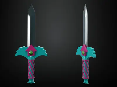 Squid Game season 3 knife and key  3D model