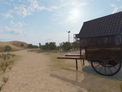 Windmill Village 3D model